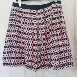 J CREW Silk Skirt Pleated full flare 4